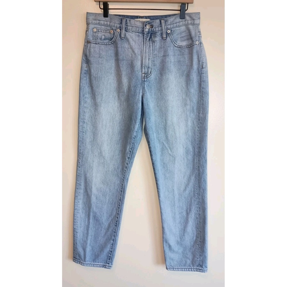 Madewell The Perfect Vintage Jeans 30 High Rise Straight Leg Light Wash